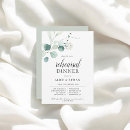 Search for eucalyptus rehearsal dinner invitations Modern