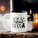 Search for mess with mugs Typography