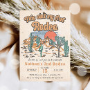 Search for my first rodeo invitations Wild west desert