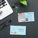 Search for light blue business cards Housekeeping
