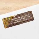 Search for brown return address labels Fall autumn