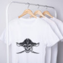 Recherche de de crâne de pirate tshirts Noir et blanc