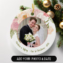 Search for wedding photo ornaments First married christmas