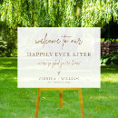Search for happily ever after wedding signs Minimal modern