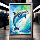 Search for blue dolphins posters Fish