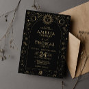 Search for sun and moon wedding invitations Midnight sky