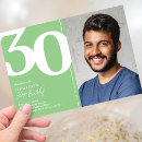 Search for green 30th birthday invitations Elegant