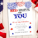 Search for summer 4th of july invitations Usa flag