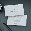 Recherche de gris bleu cartes visite Monogramme