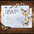 Search for butterflies rsvp cards Elegant