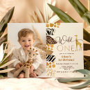 Search for giraffe birthday invitations Wild one