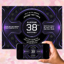 Recherche de noir et pourpre invitations Moderne