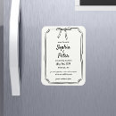 Recherche de noir et blanc mariage magnets Enregistrer l'aimant de date