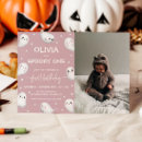Search for spooky one 1st birthday invitations Halloween birthday party