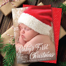 Search for holiday birth announcement cards Baby's first christmas