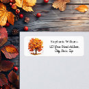 Search for maple tree return address labels Thanksgiving