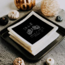 Search for halloween wedding napkins Black and white