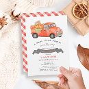 Search for red truck baby shower invitations Autumn