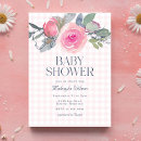 Search for pink gray baby shower invitations Floral
