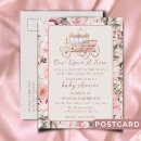 Recherche de princesse rose cartes postales Baby shower princesse