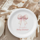 Recherche de baby shower rose assiettes Preppy