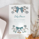 Search for flowers baby boy shower invitations Botanical