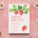 Search for strawberry bridal invitations Red