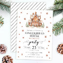 Search for gingerbread house christmas invitations Cookie decorating party
