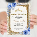 Recherche de rose gold floral invitations Quinceanera