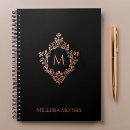 Search for pink and black notebooks Rose gold