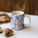 Search for blue toile mugs White