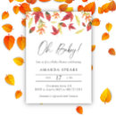 Search for leaves baby shower invitations Elegant