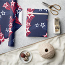 Search for 4th of july wrapping paper Stars
