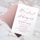 Search for rose gold bridal shower invitations Calligraphy script