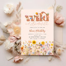 Search for wild and onederful birthday invitations Floral