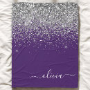 Search for silver glitter blankets Girly