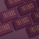 Recherche de tatouage élégant cartes visite Professionnel