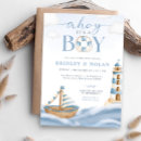 Search for sailor baby boy shower invitations Sailboat