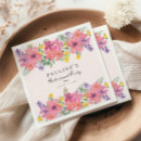 Search for purple floral napkins Garden