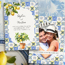 Search for lemon yellow wedding invitations Blue and yellow