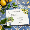 Search for yellow rehearsal dinner invitations Blue and yellow