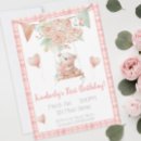 Search for teddy bear birthday invitations Plaid