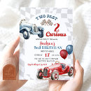 Search for 2 fast birthday invitations Vintage race car