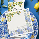 Recherche de citron serviettes Bleu et jaune