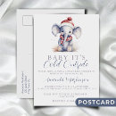 Search for elephants baby postcards Watercolor