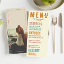 Search for retro wedding menus Unique