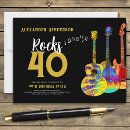 Recherche de guitar anniversaire invitations Rock n roll