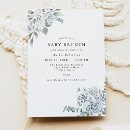 Recherche de brunch baby boy shower invitations Bleu et blanc