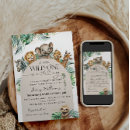 Recherche de wild jungle baby shower invitations Girafe