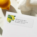 Search for citrus return address labels Minimalist